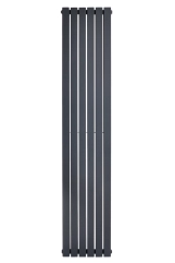 Вертикальный дизайнерский радиатор отопления ARTTIDESIGN Terni II 6/1800/354/50 серый матовый Фото - 3